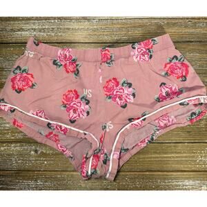 Victoria’s Secret Pink Floral Shorts Small Y2K Coquette Lounge Romantic Cute